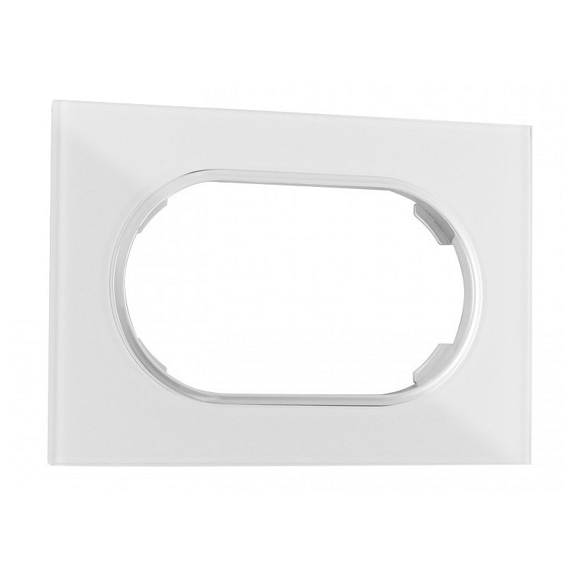 Рамка для двойной розетки arte milano am-502.01 502.01-double.white